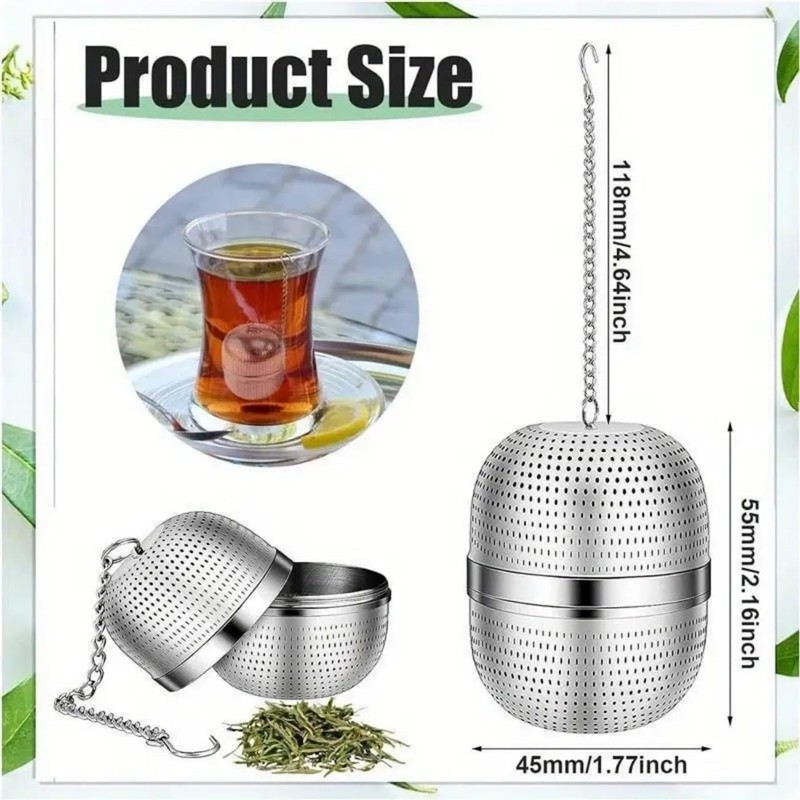 Tea Infuser for Loose Tea, Stainless Steel Tea Ball Infuser