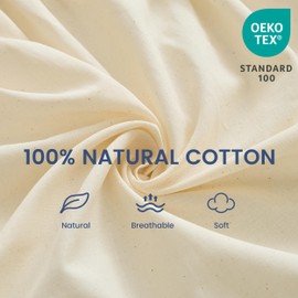 BISELINA Wrap Around Bed Skirts 17" Drop, Cotton Adjustable Elastic Dust Ruffles Easy Fit Wrinkle & Fade Resistant Soft Cozy Elegant Luxurious Bedding - Beige, King Size