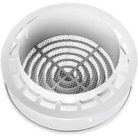 Blauberg UK DPR 100 Internal Ventilation Grille Round White 4" 100mm
