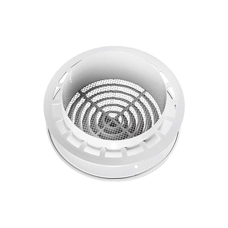 Blauberg UK DPR 100 Internal Ventilation Grille Round White 4"