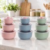3-Piece Wheat Straw Food Storage Bowl Set for Meals –