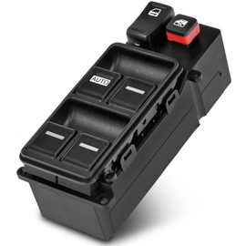 YHTAUTO Master - Interruptor de ventana eléctrica del lado del conductor de repuesto para Honda Accord 2003-2007, solo modelo LX, Sedan 4 puertas, 23 pines, un interruptor de control de ventana de