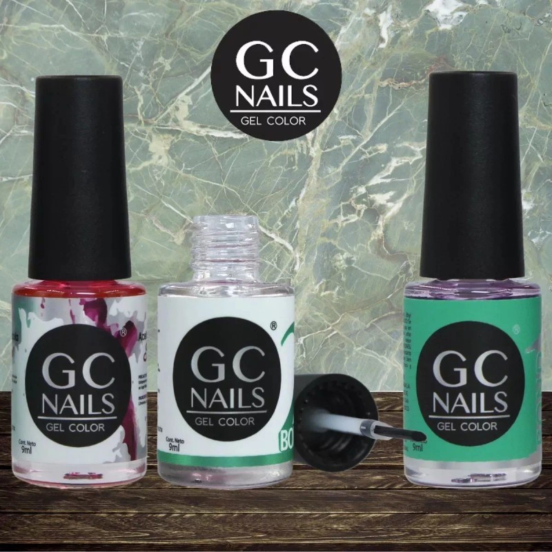 GC Nails Paquete Para Uñas Bond 1 Y 2 +