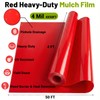 NRWRTY 4 Mil Red Plastic Mulch, 4 X 50 FT