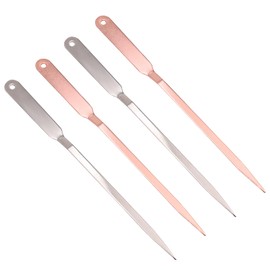 Pack of 4 Envelope Opener, Stainless Steel Letter Opener, Tools for Opening Mail for Office, School, Home (Silver and Rose Gold)