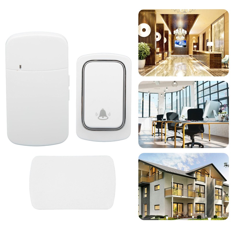 Wireless Doorbell Set Self Generating IP68 Waterproof Long Range Caregiver