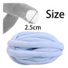 Hilo Grueso Y Voluminoso, Lavable A Mano, Hilo Azul Claro