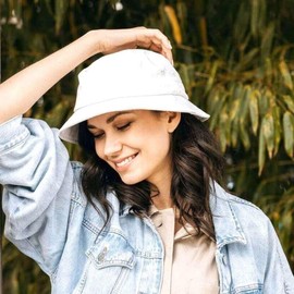 Stetson Organic Cotton Hat with UV Protection Women/Men – Made of 100% Organic Cotton – Wrinkle-Free Crushable – Sustainable – Bucket Hat Plain Colours – Packable Fishing Hat – Spring/Summer, gray