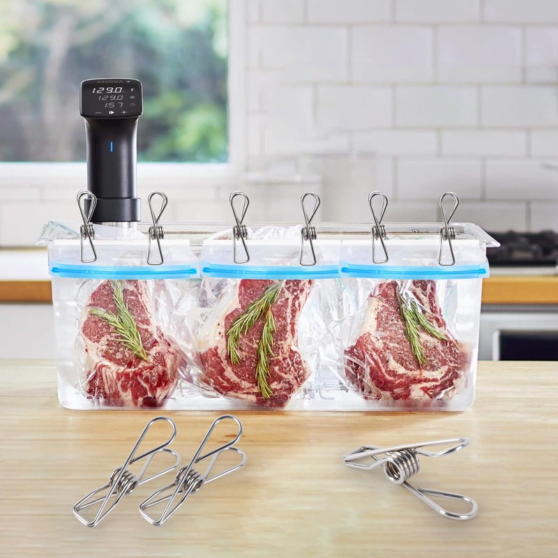 15 Pack Sous Vide Cooking Clips for Immersion Circulator, Sous