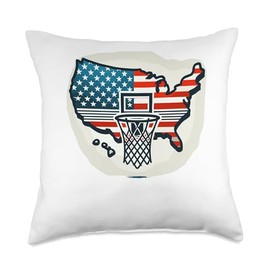 Camisetas Basketball Seleccion USA Evolution Basketball Goal Throw Pillow