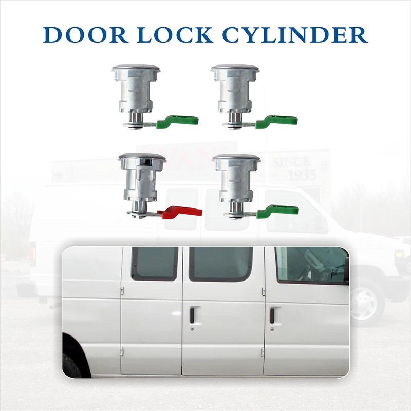 Eterpace Ignition Switch Lock Cylinder&Keys W/ 4 Door Lock Cylinder,