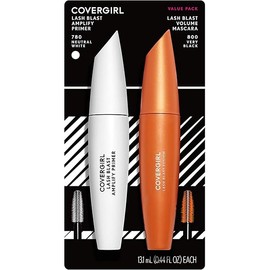 Covergirl LashBlast Volume Mascara and Lash Blast Amplify Eyelash Primer, Very Black, Value Pack