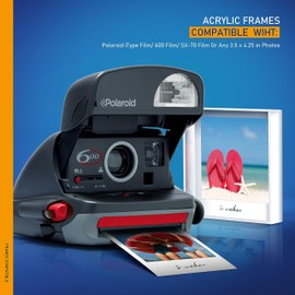 Janaden Polaroid Frame for i-Type/600/SX-70 Film - Acrylic Picture Frame for 4.2” x 3.5” Photos