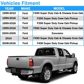 4 Pcs Set of Front&Rear Lower Door Rubber Weatherstrip Seal Compatible with Ford F250 350 450 550 Super Duty Crew Cab 1999-2016 Ford Excursion 2000-2005 Replaces 1C3Z-26253A24-A F81Z-2520758-AA