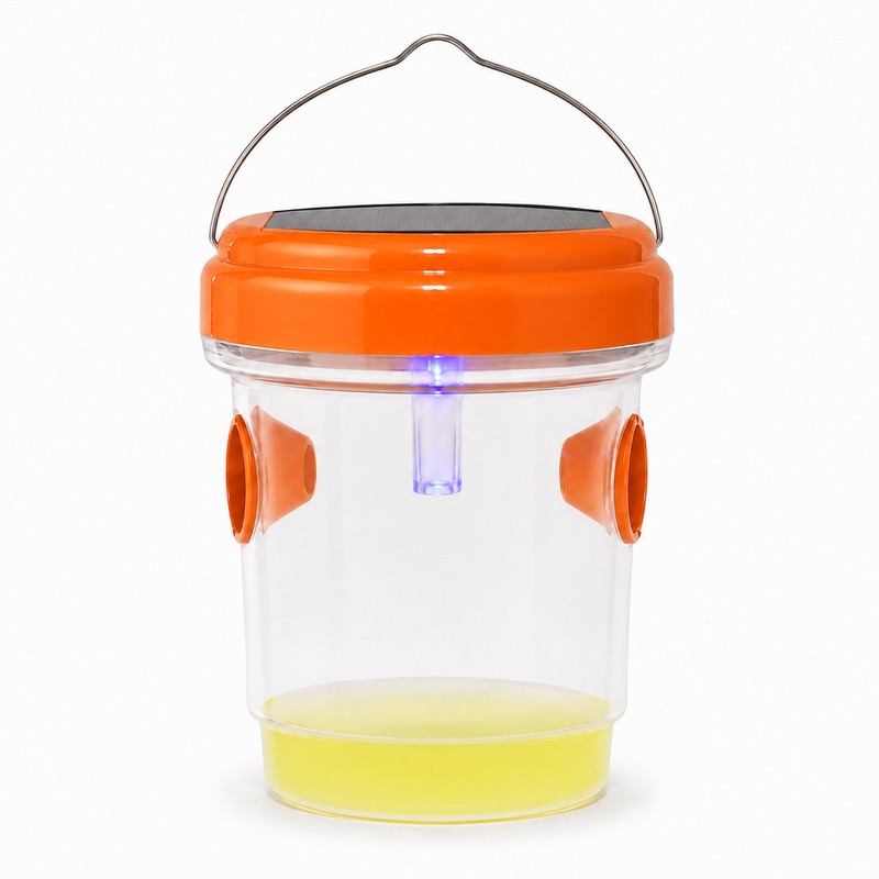Solar LED Wasp & Fruit Fly Trap – Reusable Hanging