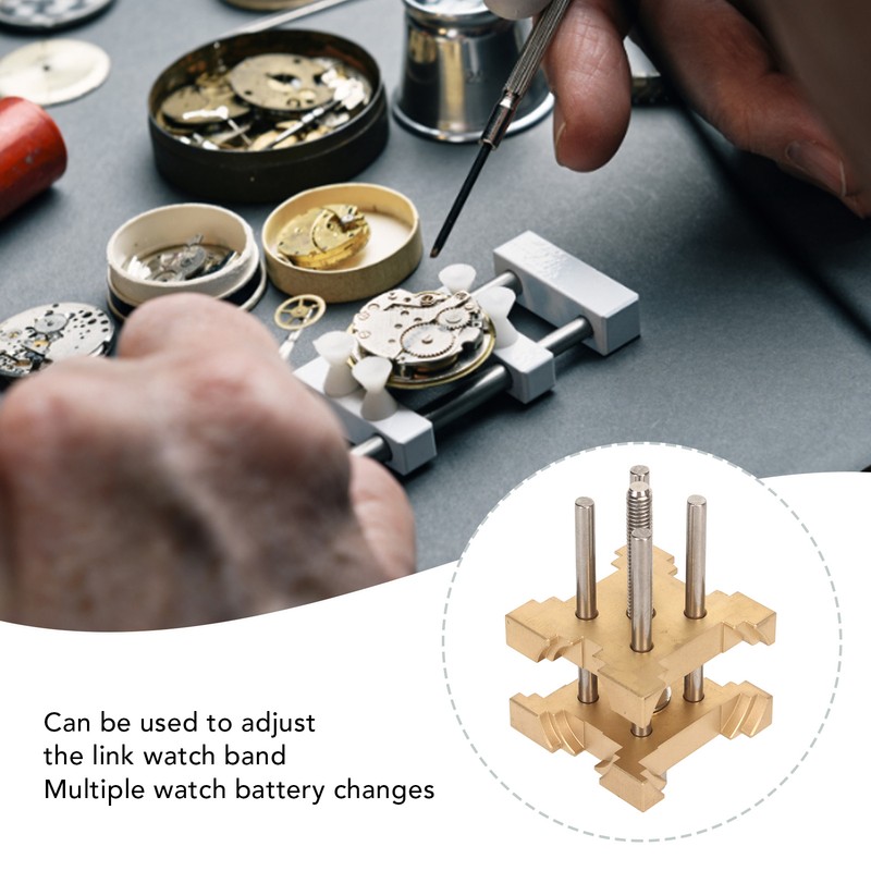 Watch Movement Holder Brass Adjustable Multi Functional Watch Repairing Movement