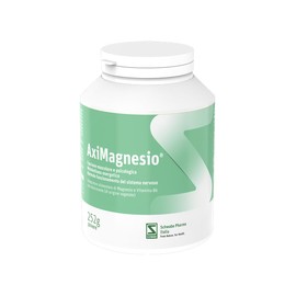 Aximagnesio Integratore Alimentare di Magnesio ad Alta Biodisponibilità da 8 Fonti di Magnesio con Vitamina B6, 252 Grammi