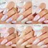 Vettsy Mermaid Ice Transparent Aurora Chrome Nail Powder, 6 Colors
