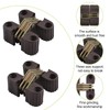 UFURMATE Concealed Hinges, 6PCS Plastic Folding Invisible Barrel Cross Hinges
