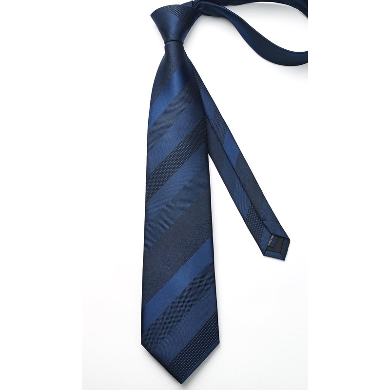 Enlision Men's Tie with Pocket Square Set Check/Plaid/Stripes Tie &