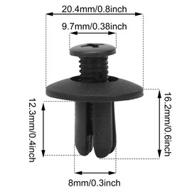 POPSTORE Set of 25 Bumper Fender Liner Screw Trim Retainer Clips Fastener Compatible with Hyundai Kia Replace OEM 86590-28000