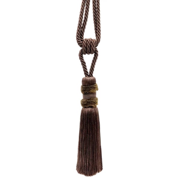 DÉCOPRO Tassel Tieback, Color# D2 - Mocha Brown [Sold Individually]