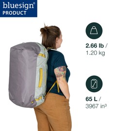 Osprey Transporter 65L Travel Duffel Bag, Euphoria Purple