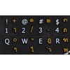 Thai-English Non Transparent Black Background Keyboard Stickers for Computer Laptops