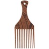 AFROPICK Wood Hair Pick for Long, Thick, Curly, & Afro