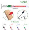 Pack of 16 Marking Pens for Deep Holes, 20 mm