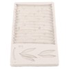 Silicone Mold Safe Elastic Grey Leaves Bamboo Design Tear Resistant