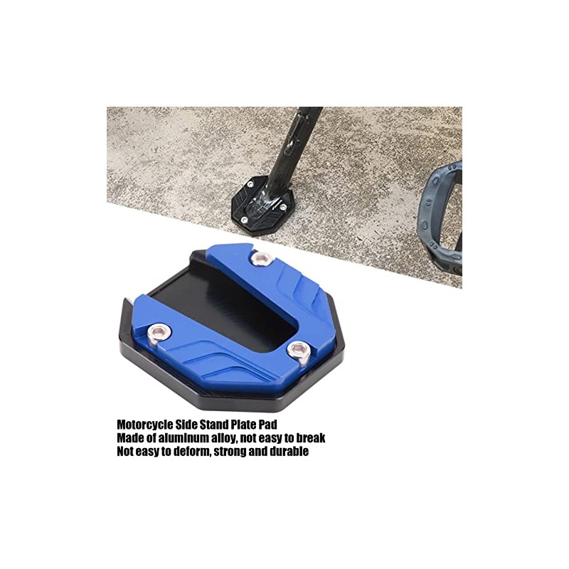 Motorcycle Kickstand Plate, Universal Motorcycle Aluminium Alloy Side Stand Extension