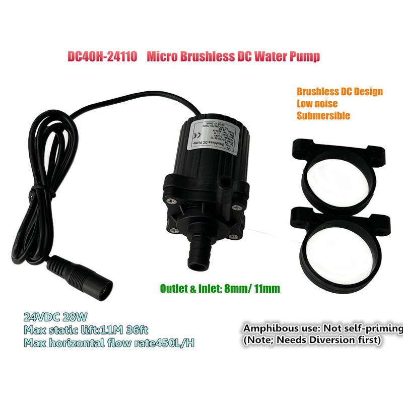 SHYSKY DC40H-24110 Micro brushless pressure water pump, Submersible Water Pump,