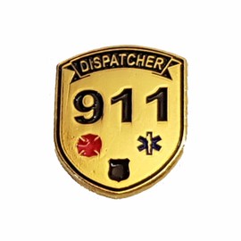 Dispatcher 911 Lapel Pin Police Fire EMS Paramedic EMT LEO - A 109