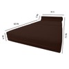 Danfuton Brown Sleeper Chair Folding Foam Bed, Sleepover Convertible Sofa