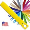 TAGKRAFTERS 7" x 1" Yellow - 1,000 Pcs - Plastic