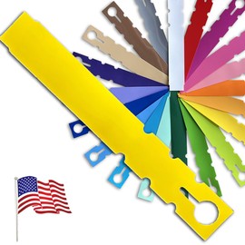 TAGKRAFTERS 7" x 1" Yellow - 1,000 Pcs - Plastic Plant Tags and Labels - Wrap Around Thermal Plastic - Nursery Garden Tree Labels | Made in The USA |