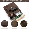 LEABAGS Men's Leather Small Shoulder Bag, Messenger Bag with Shoulder
