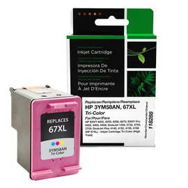 Clover Remanufactured Ink Cartridge Replacement for HP 3YM58AN (HP 67XL) | Tri-Color | High Yield