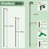 Orchid Sticks 17 inch &11 inch SupKing 16Pcs Plant Stakes