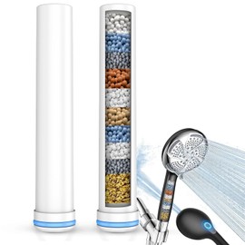FEELSO Shower Filter for Handheld Shower Head, 2 Pack Replacement Filters for Hard Water Remove Chlorine and Harmful Substances - Only Work with Shower Head B0DHXQRDSH -Model Number 72210BC