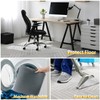 Office Chair Mat for Hardwood & Tile Floor 48"x36",Boho Wood