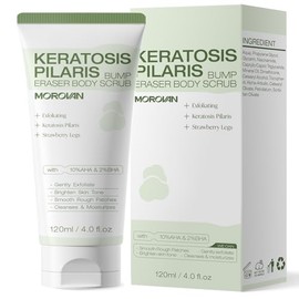 Morovan KP Bump Eraser Body Scrub: Keratosis Pilaris Treatment for Chicken Skin and Strawberry Legs - Exfoliating Body Scrub for Women and Men
