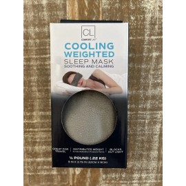 Comfort Lab Cooling Weighted Sleep Mask MSRP $28 Soothing Calming Travel 1/2 Pound Grey New