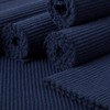 Encasa Ribbed Table Placemats (Set of 6) - Solid Navy