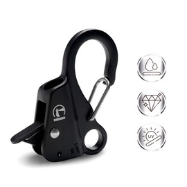Sebnux Quick Release Boat Fender Clip Boat Bumper Clip (4, Black)