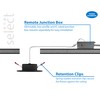 NICOR Lighting DGC 4-inch Black Selectable Canless Adjustable Gimbal LED