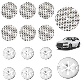 7Pcs Heat Shield Repair Sheet, 7Pcs Locking Star Washers Attachment, Metal Heat Protection Fixing Plate, Exhaust Heat Shield Clips, Underbody Heat Shield Fasteners for Car Automotive