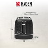 Haden Starbeck 2 Slice Wide Slot Stainless Steel Toaster with