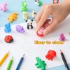Kleeblatt 40Pcs Animal Erasers Desk Pets for Kids Assembled Eraser